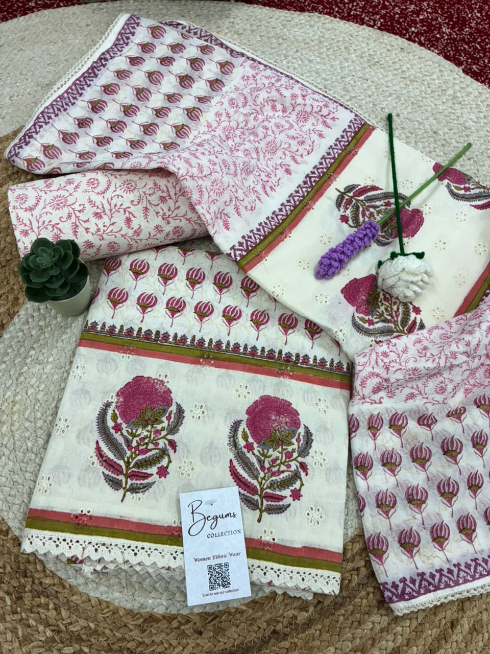 COTTON CHIKAN PRINTED FABRIC