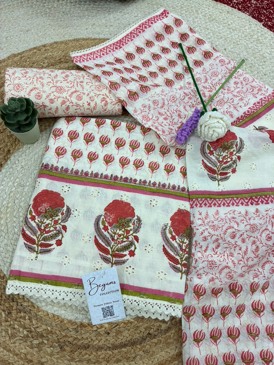COTTON CHIKAN PRINTED FABRIC